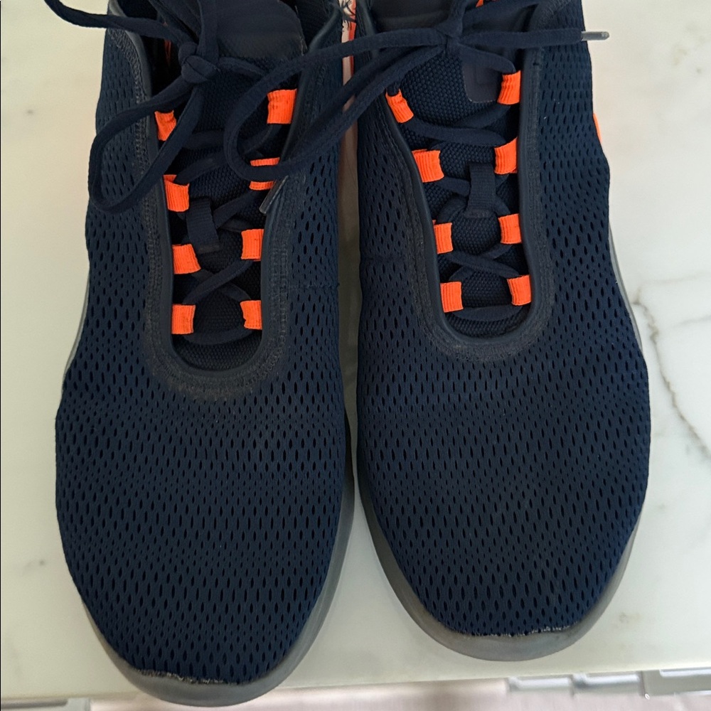 Nike Navy and Orange Sneakers barely worn